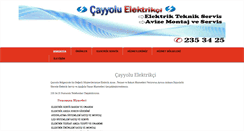 Desktop Screenshot of cayyoluelektrik.net