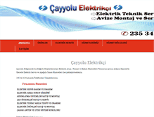 Tablet Screenshot of cayyoluelektrik.net